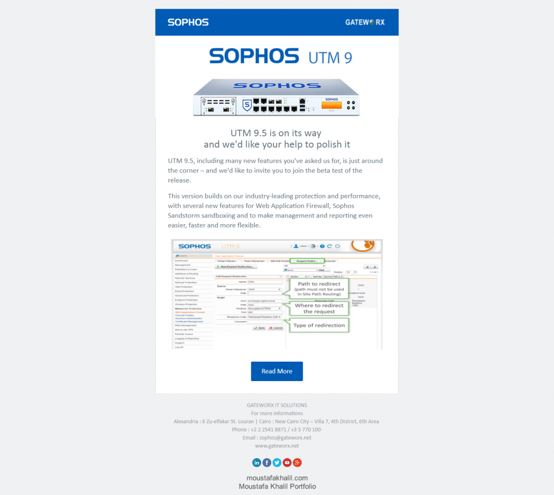 Sophos UTM Mailer