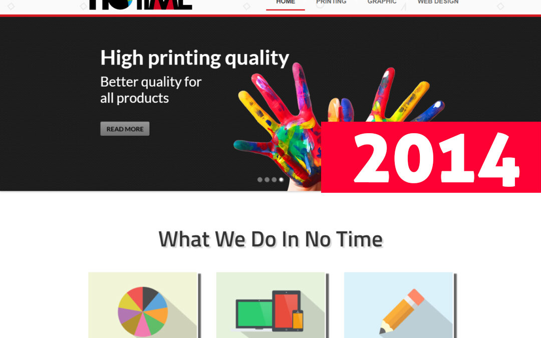 No Time Digital Print Website