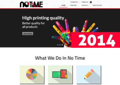 No Time Digital Print Website