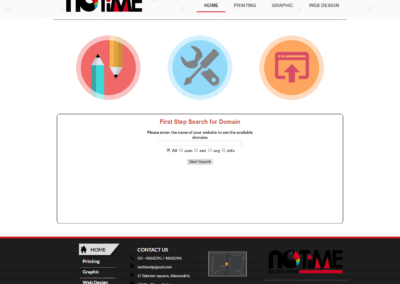 No Time Digital Print Web Site Web Design Page