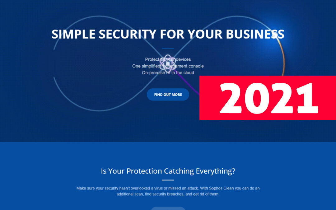 Sophos Central landing page