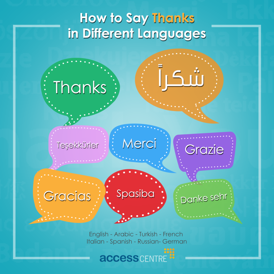 Thanks in different languages