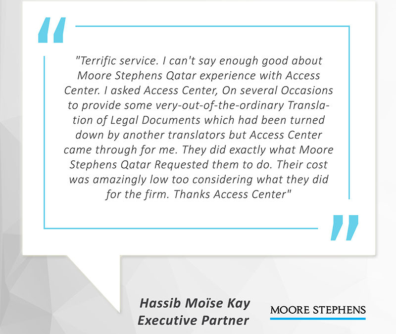 Clients Testimonials Access Centre