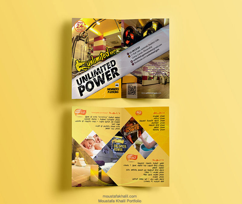 Unlimited power Gym Flyer