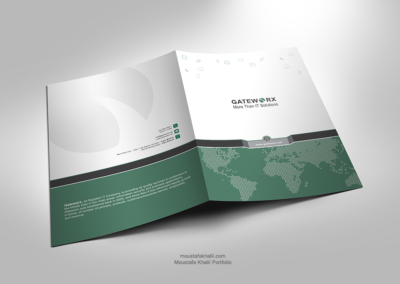Gateworx identity Folder Design - Moustafa khalil Portfolio