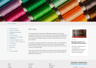 Moore stephens website services - Moustafa khalil Portfolio
