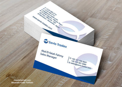 Savio Tradex Business  Card